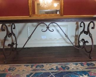 25% 0ff now $745 was $995.00                                          Cast Iron Base Dining Table
Antiques on Old Plank Road
H 31 in. x W 41.5 in. x L 96 in.
