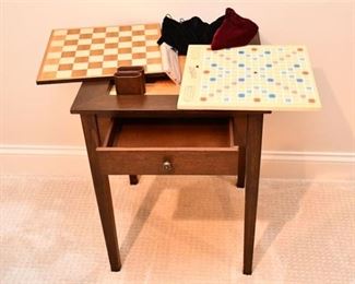 31. Single Drawer Games End Table