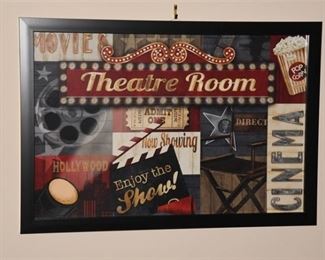 154. Theater Room Decorative Wall Picture