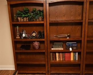 160. Two Wooden Bookshelves