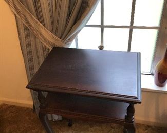 Square end table