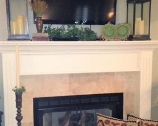 Handsome lanterns; flat screen TV