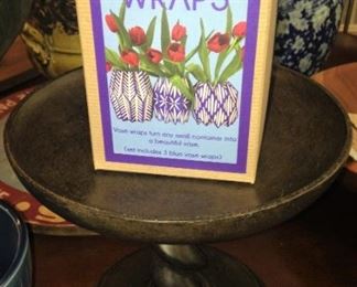 Vase Wraps; Southern Living barley twist cake stand