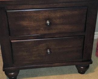 One 2-drawer night stand