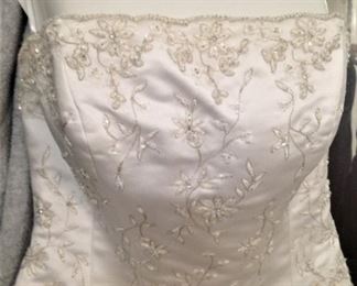 Lovely beaded strapless top