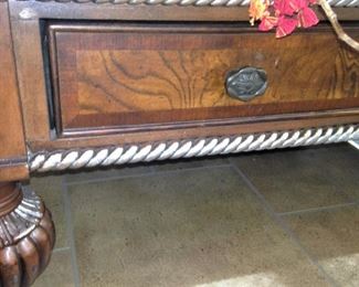 This shows the detailing by a drawer.