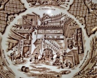 Historical scenes of Salem  china "Fair Winds" china - Staffordshire, England
