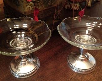Sterling silver compotes