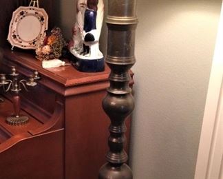 Brass floor lamp