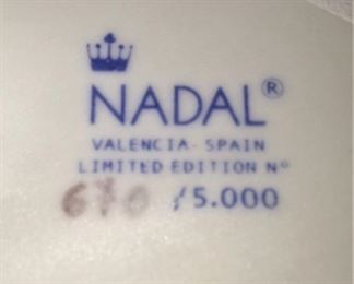 Founded in 1915, the Nadal Porcelain company is probably the oldest extant contemporary fine porcelain manufacturer in the Valencian region of Spain. 
