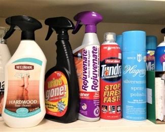 More cleaning products