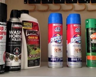 Wasp spray, Off, etc.