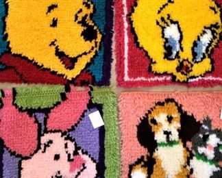 Partially completed pillow topers