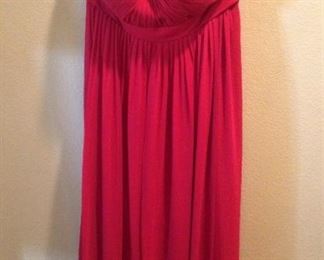 Red evening dress