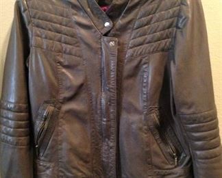 Cole Haan (New York City) brown leather jacket