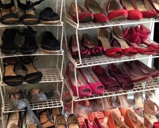 Some of the many shoe selections