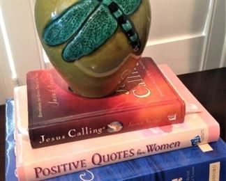 Dragonfly vase; good books to read