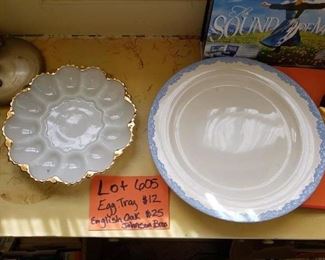 This should be Lot 405
Egg Dish
English Oak Johnson Brothers Serving Platter