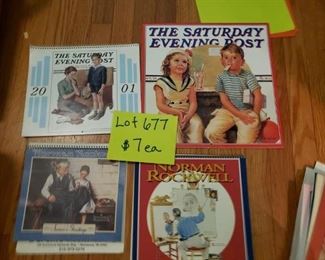 Norman Rockwell calendars 