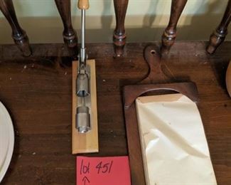 Vintage nut hatcher SOLD and hanging note pad STILL AVALIBLE 