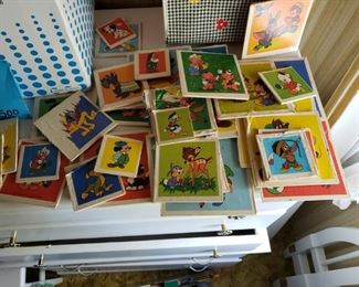 Vintage Disney disassembled Blocks made in West Germany $15 set