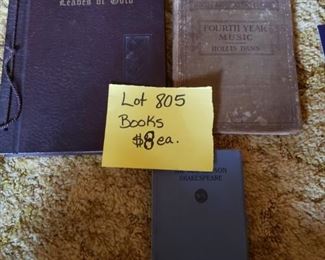 Vintage books
Leaves of Gold 
Fourth year music
Shakespeare 