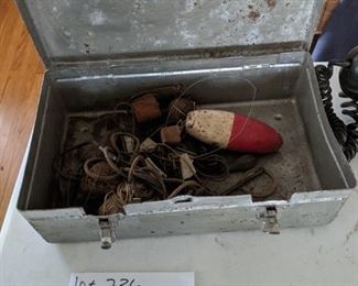 Metal box with random contents