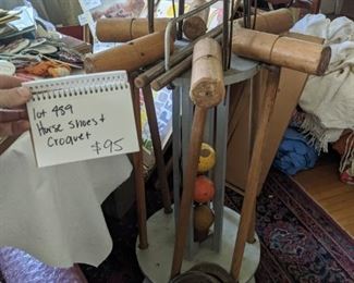 Vintage croquet set