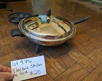 Electric skillet--needs cord