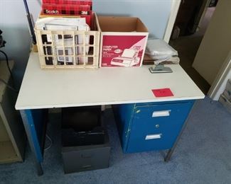 Cute blue desk