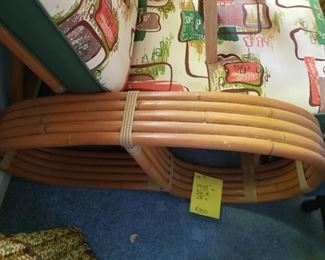 Side view of vintage bamboo furniture  SOLD