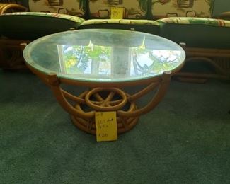 Bamboo round tableSOLD