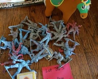 Army men
Chuck E Cheese Cards
Stuffed donkey