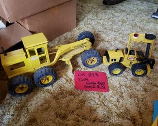 Vintage tonka
Grader 
Forklift