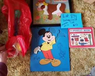 Vintage toy/book/puzzle 
Inflatable has jingle balls inside