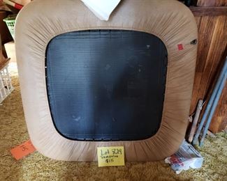 Trampoline 
Let the kids burn energy inside