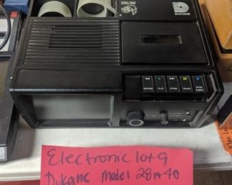 Dukane minimatic film strip projector with cassette player