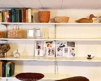 White Wood Book Shelves , &50   Art , Collectibles & American Indian Books tbd