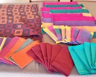 Assorted Colorful Placemats, $3 ea.  Napkins, $2 ea