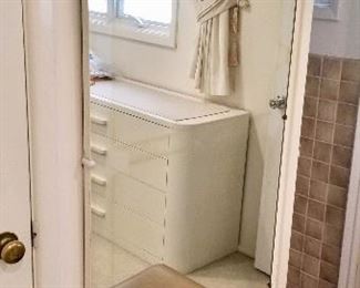 Mid-Century (1950's) 3' x 5' wall Mirror, $60
Stool not for sale