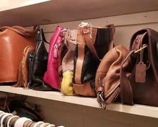 Several Leather Handbags, tbd