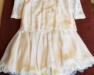 Rona & Seena Vintage Ruffled Skirt & Terri B. Lace Top/Jacket, $89