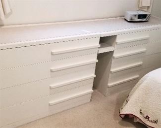 8 Drawer White Dresser, 1950's