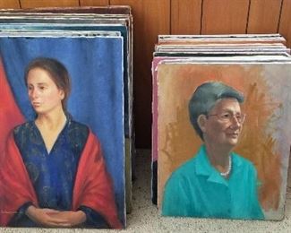More Oil Painted Portraits on Canvas, $45 ea