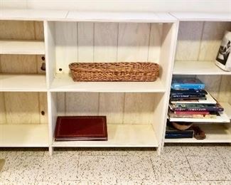 White Bookcase/Shelving Unit, $35