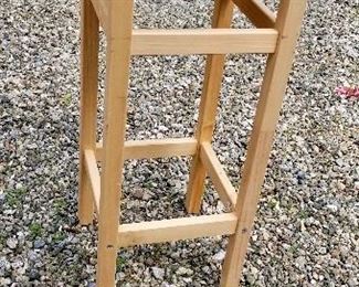 Wood Stool, 13”square x 30” high, $40