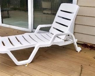 White Resin Chaise, $25
