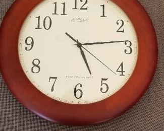 Wood Wall Clock, $30