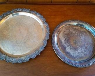 Silver Plate Trays/Serving Platters