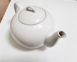 White Ceramic Teapot, $20